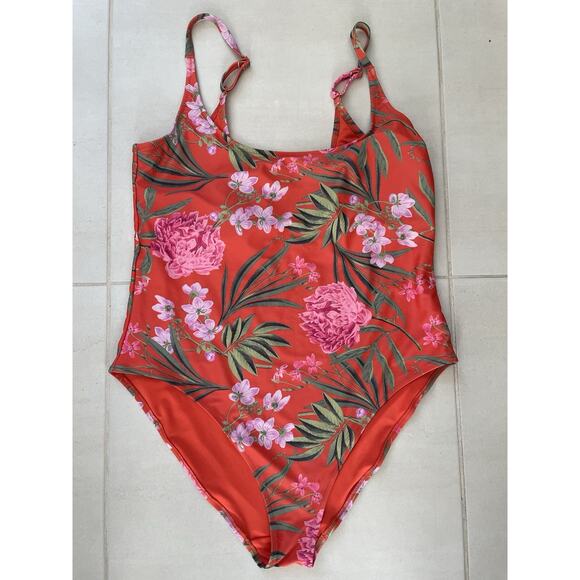 Old Navy Swim One Piece Swimsuit Multicolor Floral Swimwear - Picture 1 of 10